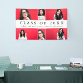 Banderoles Collage photo avec nom noir (Salon professionnel)