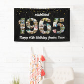 Banderoles Collage photo de 60e anniversaire Fondé 1965 (En situation)