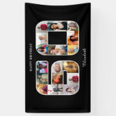 Banderoles Collage photo de la fête du 60e anniversaire (Vertical)