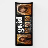 Banderoles Collage photo de la graduation moderne (Verticale)