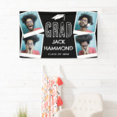 Banderoles Collage photo mémoire moderne Diplômé (En situation)