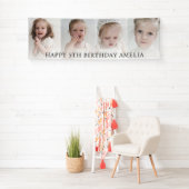 Banderoles Collage photo moderne 4 | Joyeux anniversaire (En situation)