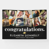 Banderoles Collage photo moderne Black Gold (Horizontal)