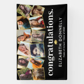 Banderoles Collage photo moderne Black Gold (Verticale)