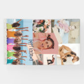 Banderoles Collage photo moderne Joyeux anniversaire mignon (Horizontal)