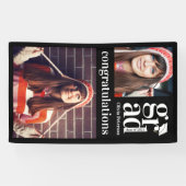 Banderoles Collage photo vertical tendance Graduation (Horizontal)