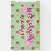 Banderoles Collection de fleurs d'anniversaire (Vertical)