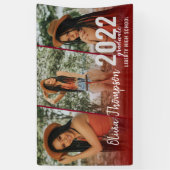 Banderoles Collection photo de script moderne Bourgogne Diplô (Vertical)