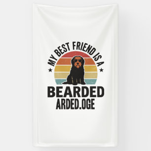 Banderoles Colley barbu Design pour amateur de chien Coucher