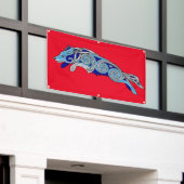 Banderoles Collie à la frontière celtique Chien d'agilité com (Bâtiment extérieur)