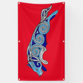 Banderoles Collie à la frontière celtique Chien d'agilité com (Vertical)