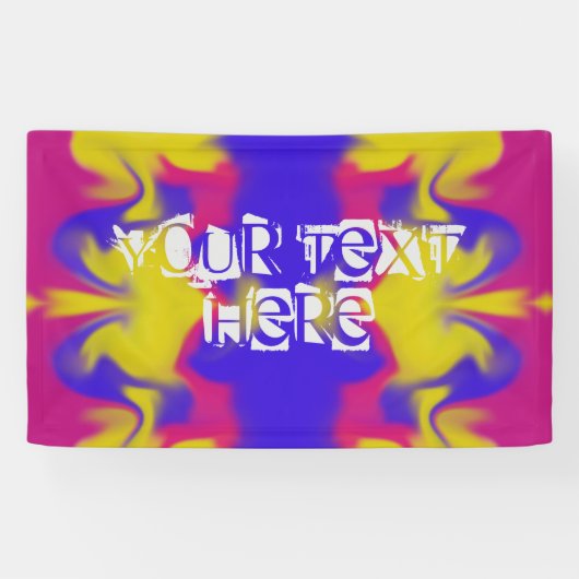 Banderoles Coloré personnalisable (Horizontal)