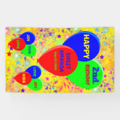 Banderoles colorées personnalisées (Horizontal)