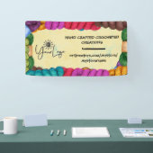 Banderoles Colorfu yarn crochet hook craft show booth display (Salon professionnel)