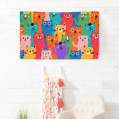 Banderoles Colorful cats (En situation)