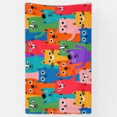 Banderoles Colorful cats (Vertical)