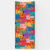 Banderoles Colorful cats (Vertical)