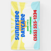 Banderoles Colorful Daycare Custom Banner (Vertical)