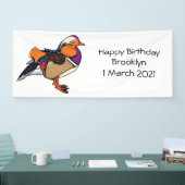 Banderoles Colorful mandarin duck (Salon professionnel)