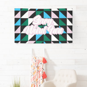 Banderoles Colorful Patterned Désolé, Fart bizarre drôle