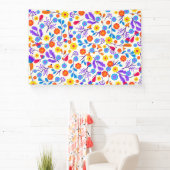 Banderoles Colourful Exotic Floral Pattern-23146 (Insitu)