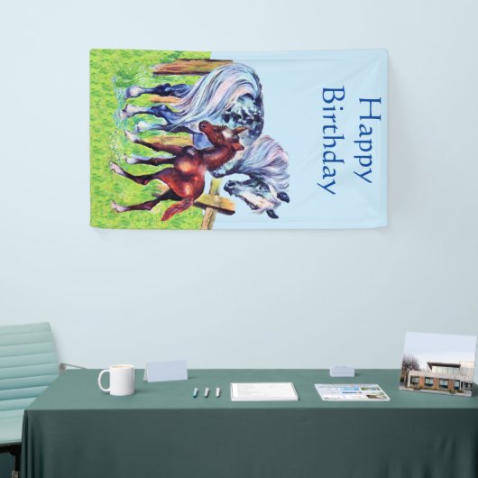 Banderoles Colt en pastel de bébé de brun de cheval de mère (Salon professionnel)