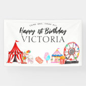 Banderoles Come One All Carnival Circus Show Anniversaire de (Horizontal)
