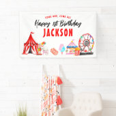 Banderoles Come One All Carnival Circus Show Anniversaire de  (En situation)