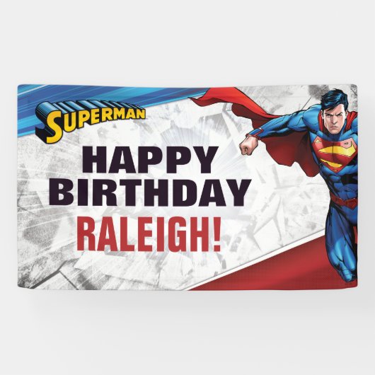 Banderoles Comics DC | Superman - Anniversaire (Horizontal)