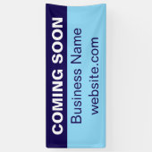 Banderoles Coming Soon Light and Dark Blue White New Business (Vertical)