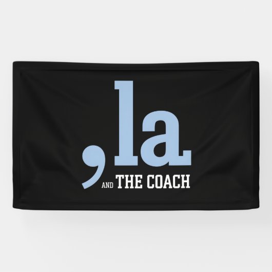 Banderoles Comma La Kamala Harris Tim Walz Coach 2024 (Horizontal)