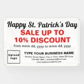 Banderoles Commerce Saint Patrick Vente sur rectangle blanc (Horizontal)