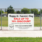 Banderoles Commerce Saint Patrick Vente sur rectangle blanc (Insitu)