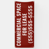 Banderoles Commercial Space for Lease Banner (Vertical)