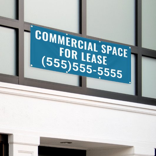 Banderoles Commercial Space for Lease Banner (Bâtiment extérieur)