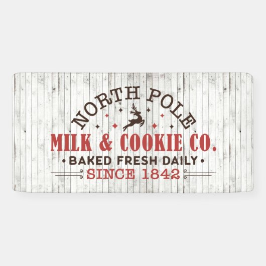 Banderoles Compagnie de biscuits au lait North pole (Horizontal)