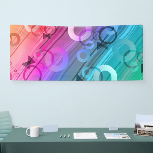 Banderoles Composition Abstraite (Salon professionnel)