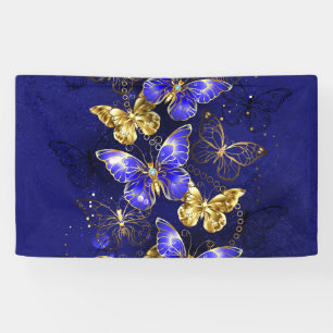 Banderoles Composition avec papillons Sapphire