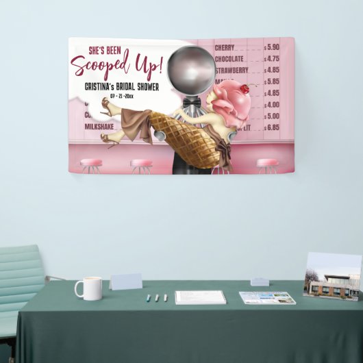 Banderoles Comptoir de glaces rétro pris (Salon professionnel)