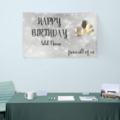 Banderoles Conception brillante d'argent Joyeux anniversaire (Salon professionnel)