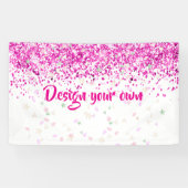 Banderoles Conception de Baby Shower Rose (Horizontal)
