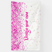 Banderoles Conception de Baby Shower Rose (Vertical)