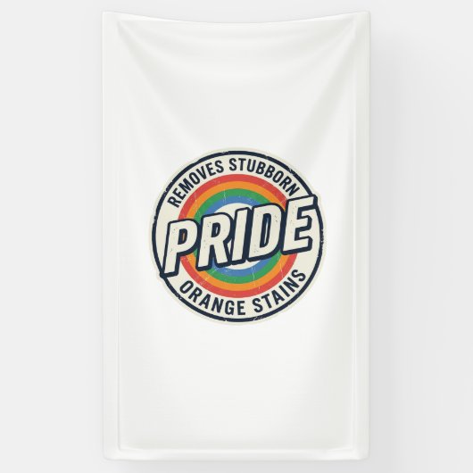 Banderoles Conception de badge arc-en-ciel de protestation de (Vertical)