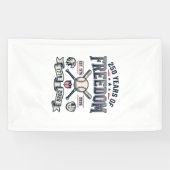 Banderoles Conception de baseball patriotique 250 ans de libe (Horizontal)