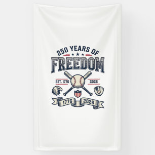 Banderoles Conception de baseball patriotique 250 ans de libe