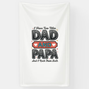 Banderoles Conception de cadeau de père de gravure vintage Pa
