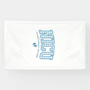 Banderoles Conception de chemise à lettrage à carreaux pour b