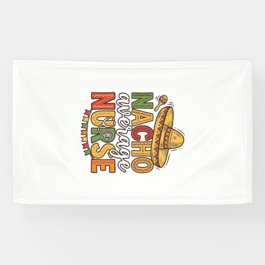 Banderoles Conception de chemise Nacho Average Nurse Cinco De (Horizontal)
