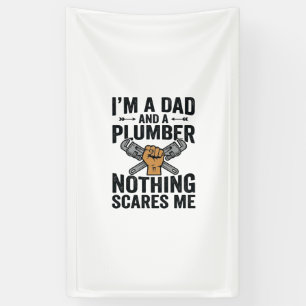 Banderoles Conception de chemise vintage Papa Plombier Rien n