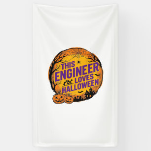 Banderoles Conception de citrouille vintage Halloween aime l'